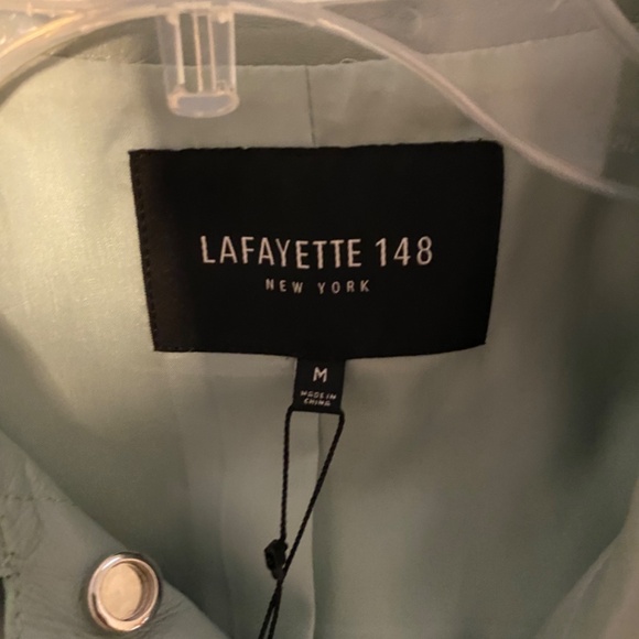 LAFAYETTE 148 Mint Leather Jacket - Picture 4 of 7